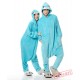 Blue Bucktooth Monster Kigurumi Onesies Pajamas Costumes for Women & Men