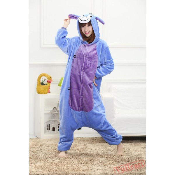 Women & Men Cartoon Donkey Kigurumi Onesies Pajamas Costumes