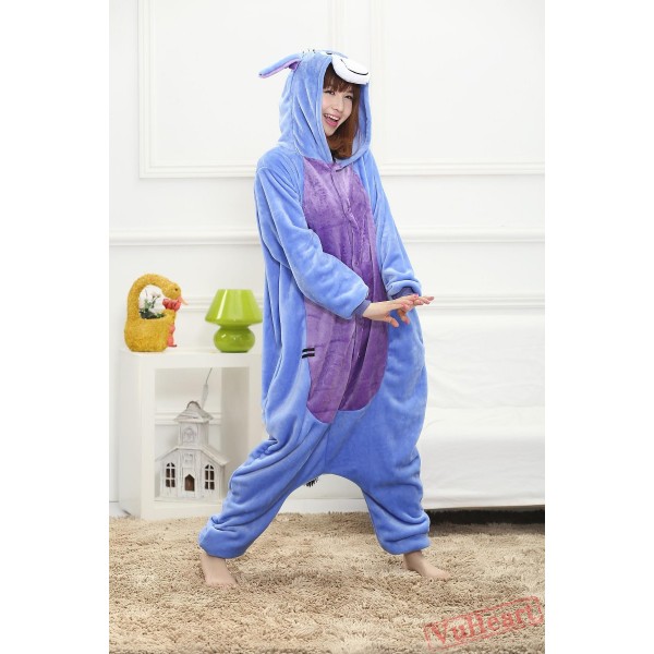 Cartoon Donkey Kigurumi Onesies Pajamas Costumes for Women & Men