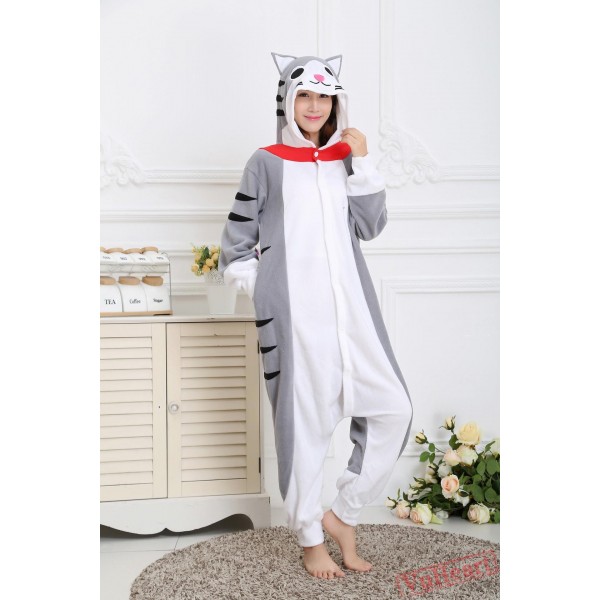 Cheese Cat Kigurumi Onesies Pajamas Costumes for Women & Men