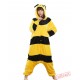 Cartoon Yellow Bee Kigurumi Onesies Pajamas Costumes for Women & Men