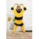 Cartoon Yellow Bee Kigurumi Onesies Pajamas Costumes for Women & Men