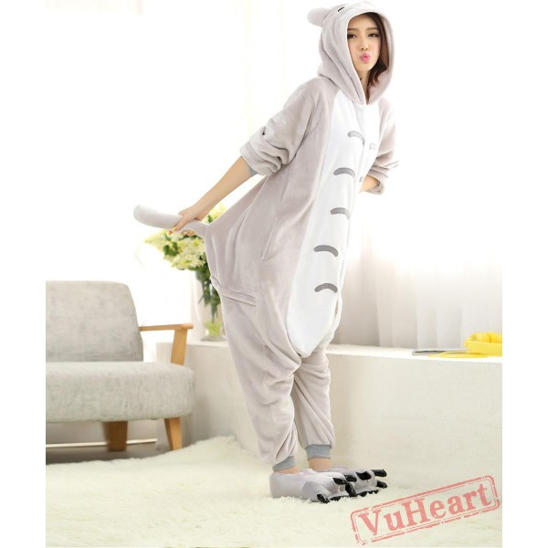 Cartoon My Neighbor Totoro Kigurumi Onesies Pajamas Costumes for Women & Men