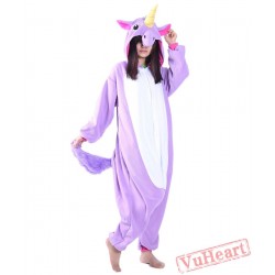 Purple Unicorn Kigurumi Onesies Pajamas Costumes for Women & Men