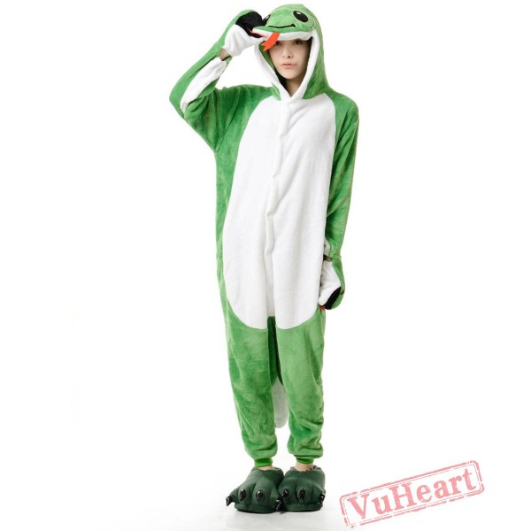 Green Snake Kigurumi Onesies Pajamas Costumes for Women & Men