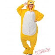 Yellow Fox Kigurumi Onesies Pajamas Costumes for Women & Men