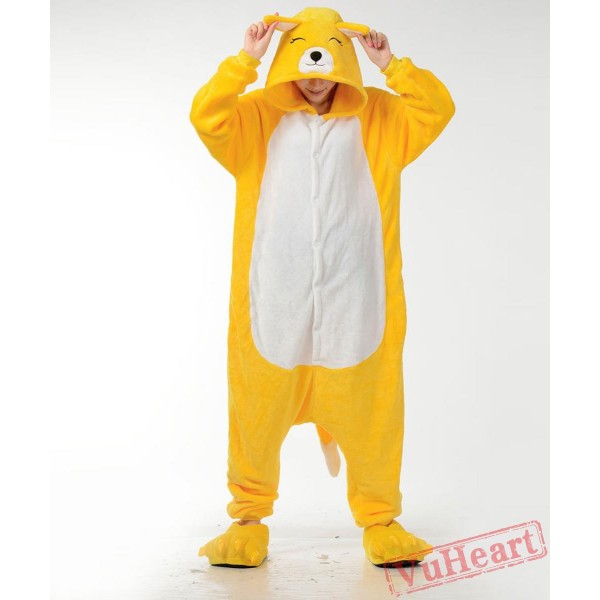 Yellow Fox Kigurumi Onesies Pajamas Costumes for Women & Men