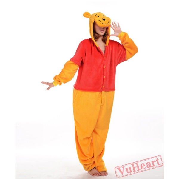Winnie The Pooh Kigurumi Onesies Pajamas Costumes for Women & Men