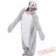 Women & Mens Grey Seal Onesies Kigurumi Pajamas Costumes for Women & Men