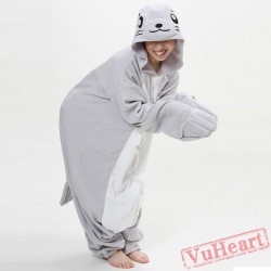 Women & Mens Grey Seal Onesies Kigurumi Pajamas Costumes for Women & Men