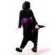 Black Dragon Wolf Kigurumi Onesies Pajamas Costumes for Women & Men