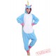 Blue Unicorn Kigurumi Onesies Pajamas Costumes for Women & Men