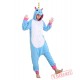 Blue Unicorn Kigurumi Onesies Pajamas Costumes for Women & Men