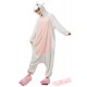 Pink White Unicorn Kigurumi Onesies Pajamas Costumes for Women & Men