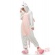 Pink White Unicorn Kigurumi Onesies Pajamas Costumes for Women & Men