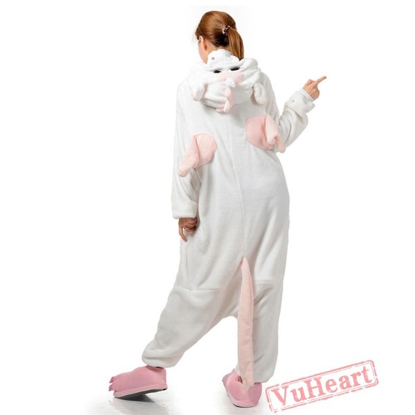 Pink White Unicorn Kigurumi Onesies Pajamas Costumes for Women & Men