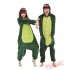 Green Dinosaur Monster Couple Onesies / Pajamas / Costumes