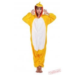 Yellow Dinosaur Kigurumi Onesies Pajamas Costumes for Women & Men