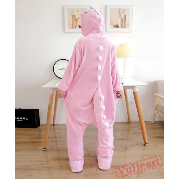 Pink Dinosaur Kigurumi Onesies Pajamas Costumes for Women & Men