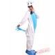 White Blue Unicorn Kigurumi Onesies Pajamas Costumes for Women & Men