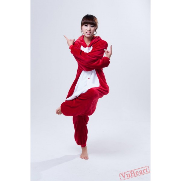 Red Angry Bird Kigurumi Onesies Pajamas Costumes for Women & Men