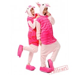 Pink Piglet Pig Couple Onesies / Pajamas / Costumes