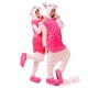 Pink Piglet Pig Kigurumi Onesies Pajamas Costumes for Women & Men