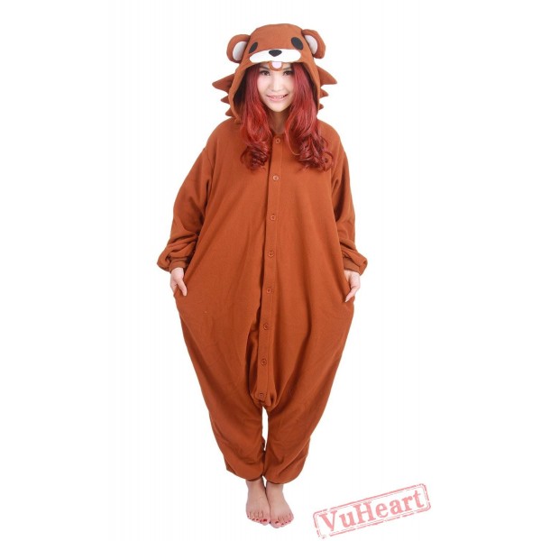 Cartoon Brown Bear Kigurumi Onesies Pajamas Costumes for Women & Men