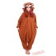 Cartoon Brown Bear Kigurumi Onesies Pajamas Costumes for Women & Men