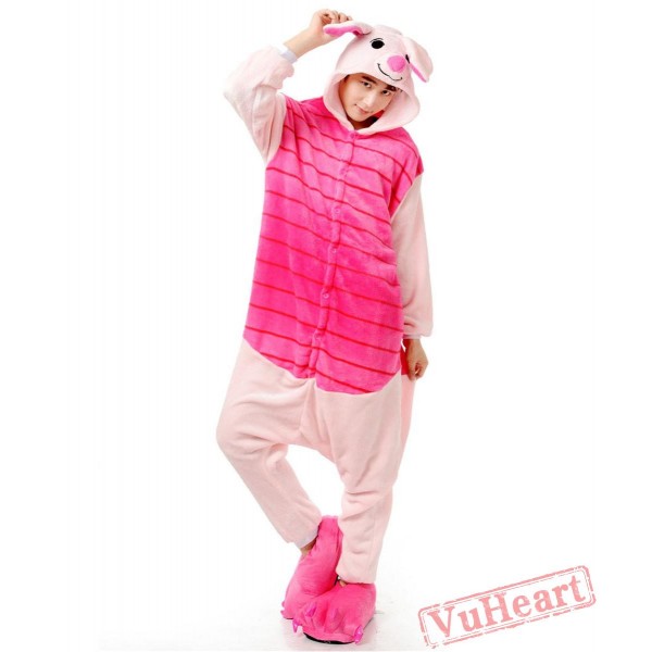 Pink Piglet Pig Kigurumi Onesies Pajamas Costumes for Women & Men