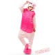 Pink Piglet Pig Kigurumi Onesies Pajamas Costumes for Women & Men