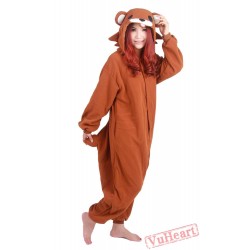 Cartoon Brown Bear Kigurumi Onesies Pajamas Costumes for Women & Men