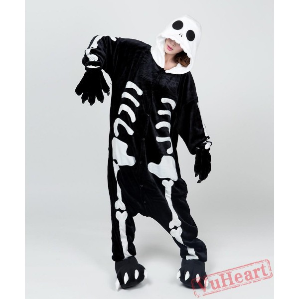 Skull Kigurumi Onesies Pajamas Costumes for Women & Men