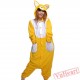 Cartoon Yellow Fox Kigurumi Onesies Pajamas Costumes Hoddies