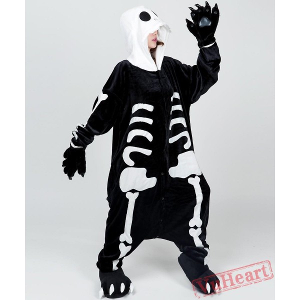 Skull Kigurumi Onesies Pajamas Costumes for Women & Men