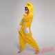 Cartoon Yellow Fox Kigurumi Onesies Pajamas Costumes Hoddies