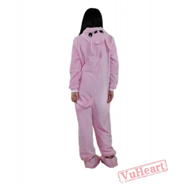 Pink Kangaroo Couple Onesies / Pajamas / Costumes