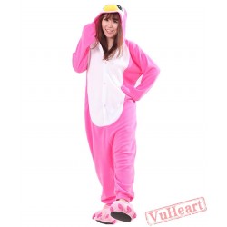 Pink Penguin Kigurumi Onesies Pajamas Costumes for Women & Men