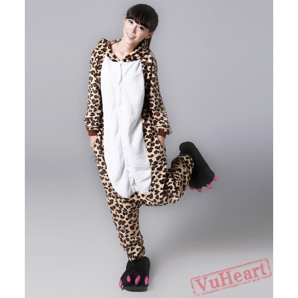 Leopard Bear Kigurumi Onesies Pajamas Costumes for Women & Men