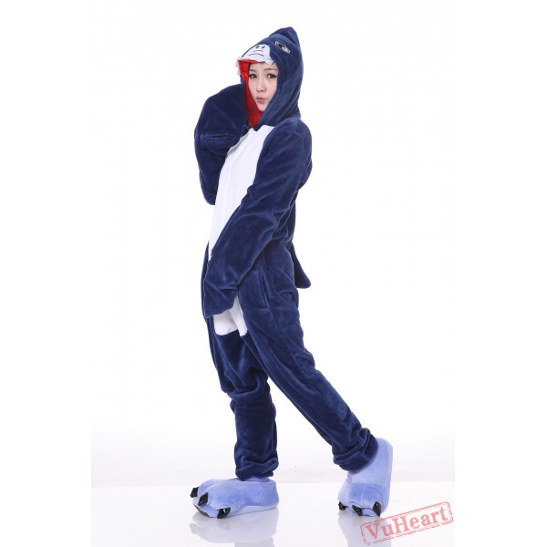 Blue Shake Kigurumi Onesies Pajamas Costumes for Women & Men