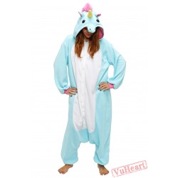 Blue Unicorn Kigurumi Onesies Pajamas Costumes for Women & Men