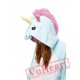 Blue Unicorn Kigurumi Onesies Pajamas Costumes for Women & Men