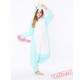 Sky Blue Unicorn Kigurumi Onesies Pajamas Costumes for Women & Men