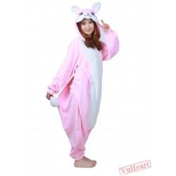 Pink Rabbit Bunny Kigurumi Onesies Pajamas Costumes for Women & Men