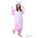 Pink Rabbit Bunny Kigurumi Onesies Pajamas Costumes for Women & Men