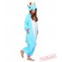 Lake Blue Unicorn Kigurumi Onesies Pajamas Costumes for Women & Men