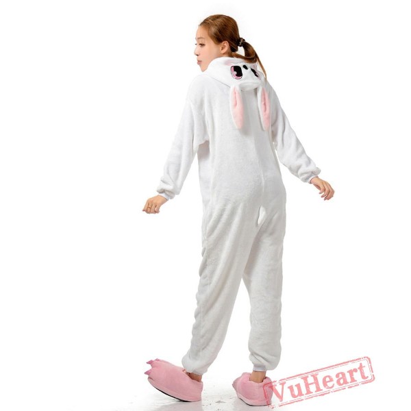 White Rabbit Kigurumi Onesies Pajamas Costumes for Women & Men