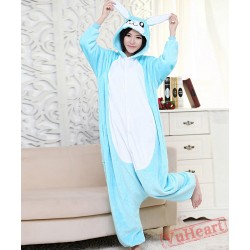 Blue Rabbit Kigurumi Onesies Pajamas Costumes for Women & Men