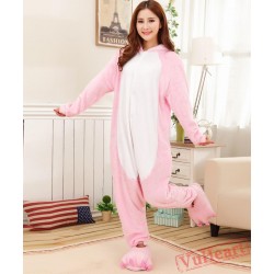 Pink Pig Kigurumi Onesies Pajamas Costumes for Women & Men