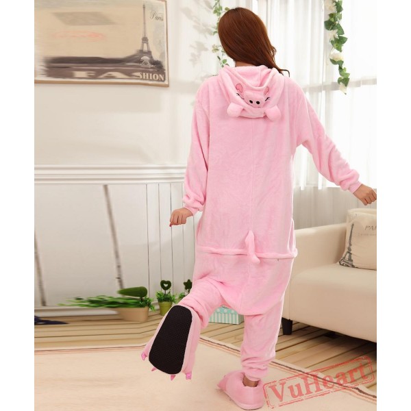 Pink Pig Kigurumi Onesies Pajamas Costumes for Women & Men